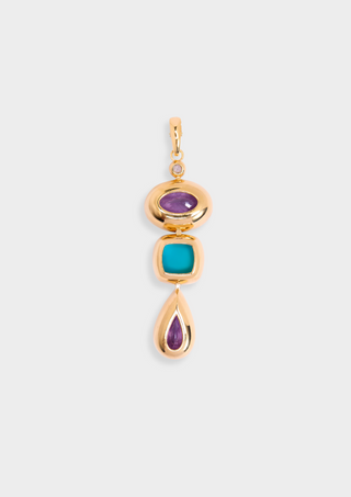 Amethyst and Turquoise Pendant