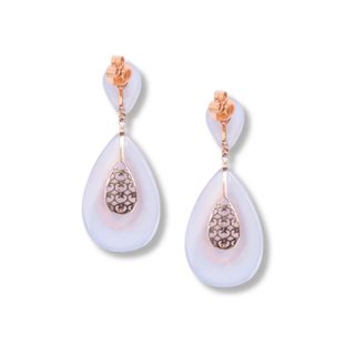 Moonshine Morganite Ear Pendants
