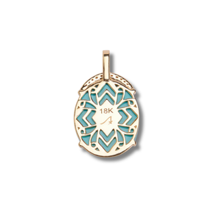 Natural Turquoise Ganesha Pendant
