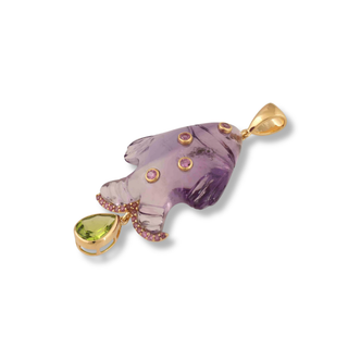 Amethyst Machli Pendant