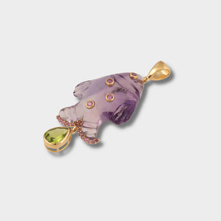 Amethyst Machli Pendant