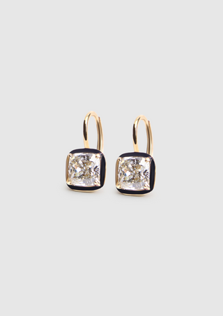 Victorian Cushion Cut Ear Pendants