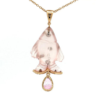 Rose Quartz Machali pendant