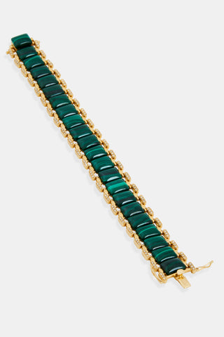 Malachite Caterpillar Bracelet