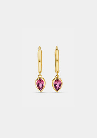 Pink Tourmaline Drop Dainty Balis