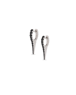 Black Taper Earrings