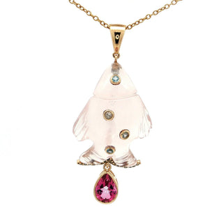Rose Quartz Machali pendant