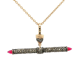 T Bar Charm (Pink Jade)